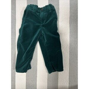 Gymboree Toddler Dress Velvet Pants Boys Green Size 18-24M - Great for ST Pattys